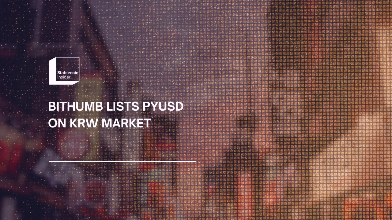 Bithumb PYUSD Lists on KRW Market (Sept 28, 2026)