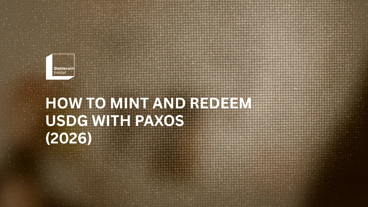 How to Mint and Redeem USDG with Paxos (2026)