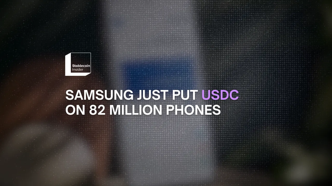 Samsung Just Put USDC on 82 Million Phones