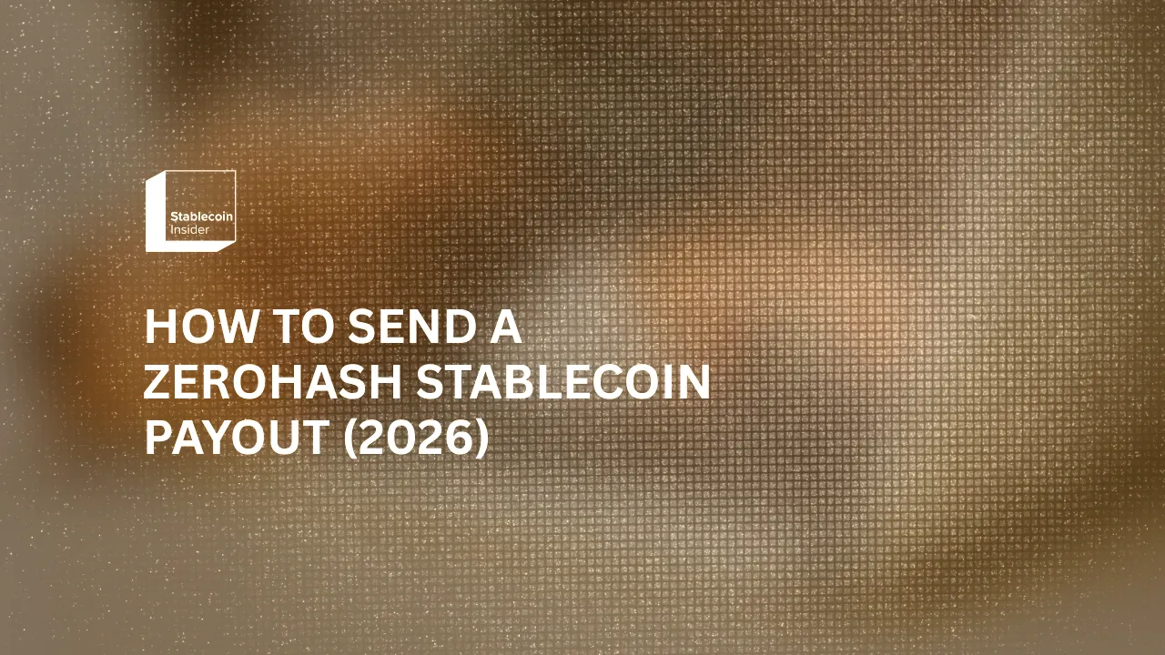 How to Send a zerohash Stablecoin Payout (2026)