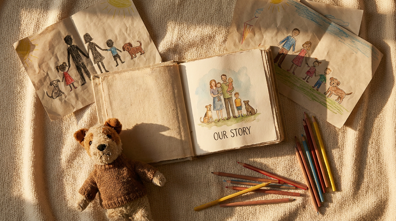 How Easy Is It to Create a Story With Your Whole Family and Pets