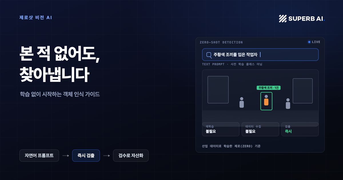 제로샷 비전 AI: 학습 없이 시작하는 객체 인식과 산업 현장의 한계 섬네일