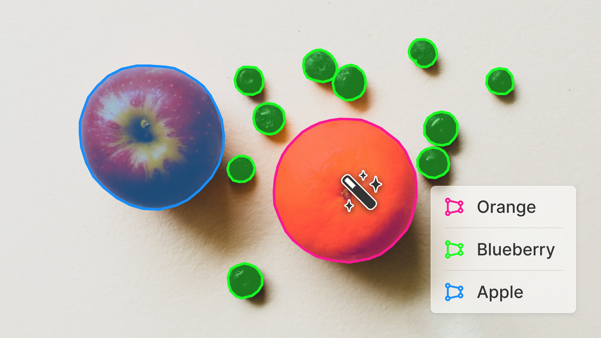 단 한 번의 클릭으로 복잡한 폴리곤 세그멘테이션 완성!