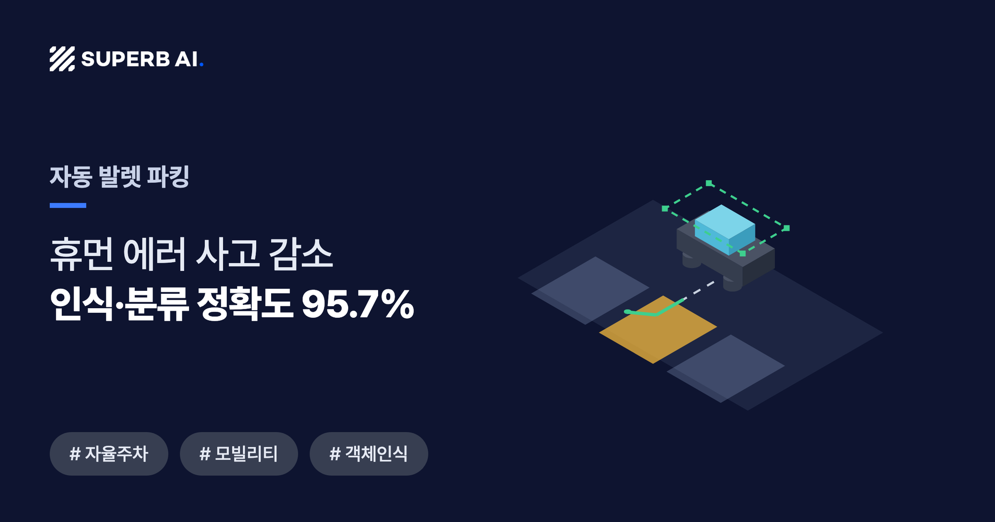 자동 발렛 파킹 사례 썸네일 — 인식·분류 정확도 95.7%