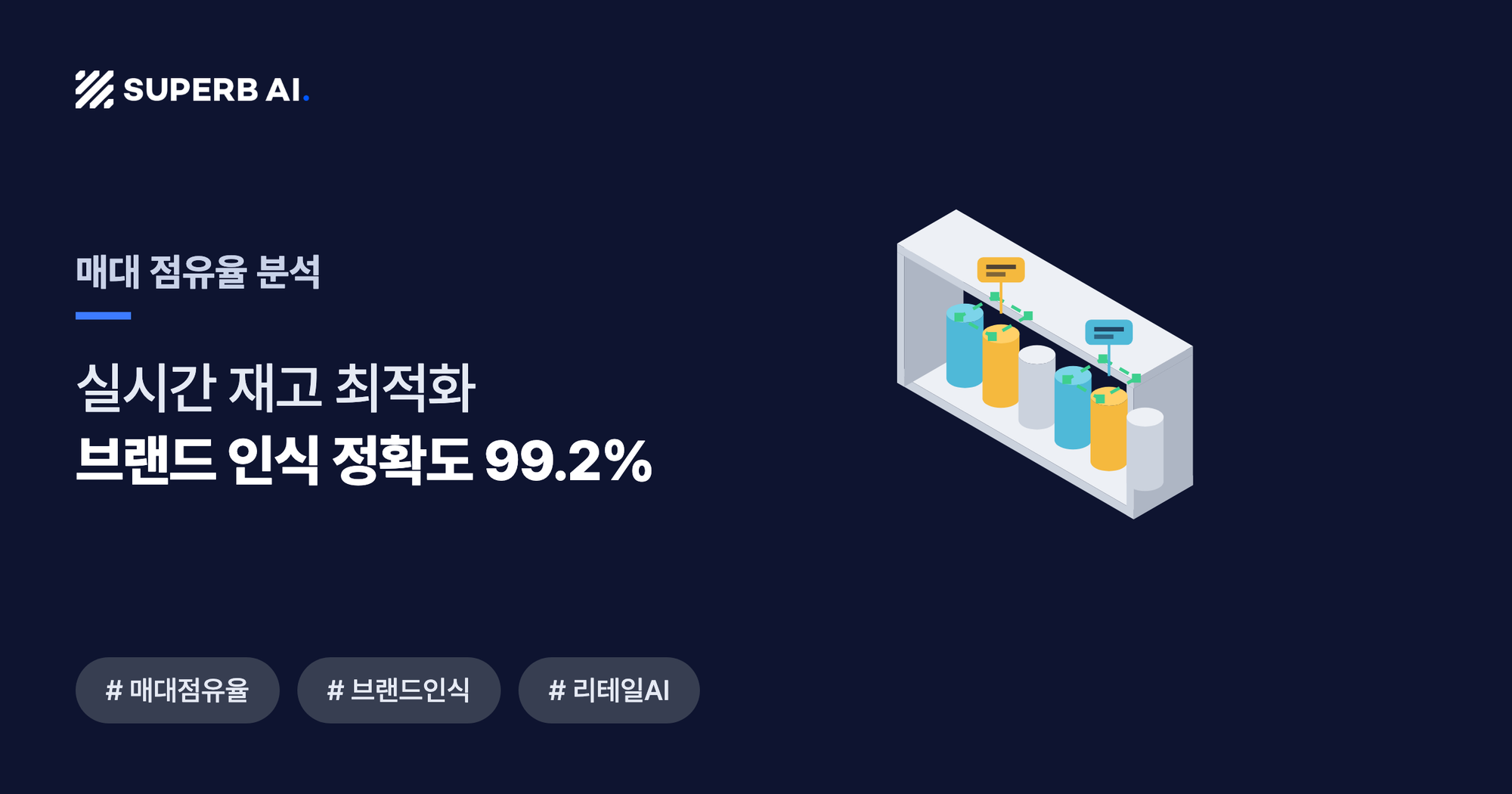 매대 점유율 분석 사례 썸네일 — 브랜드 인식 정확도 99.2%