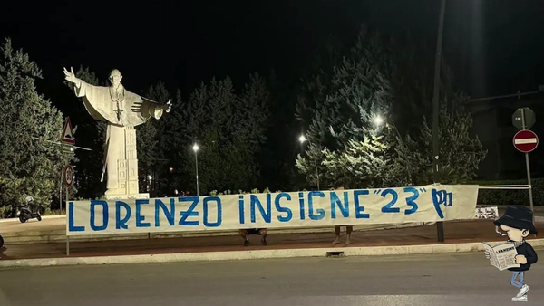 Pescara: striscione contro Lorenzo Insigne.
