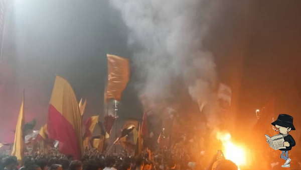 Corteo per i 99 Anni, La Curva Sud: Roma è nostra.