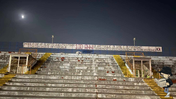 Il messaggio degli Ultras Acerra per il Centenario.
