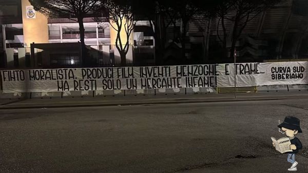 La Curva Sud Siberiano in risposta ad ADL.