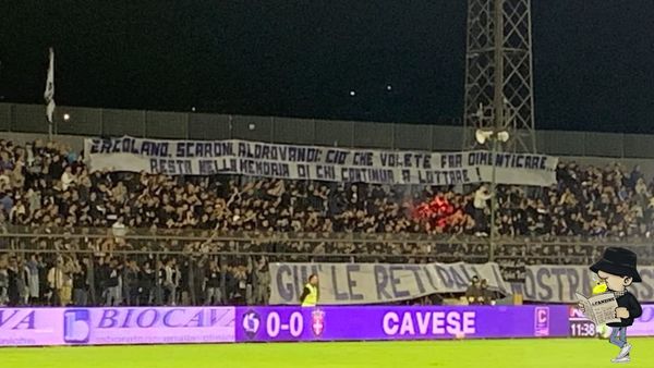 La Curva Sud: "Ciò che volete far dimenticare...".