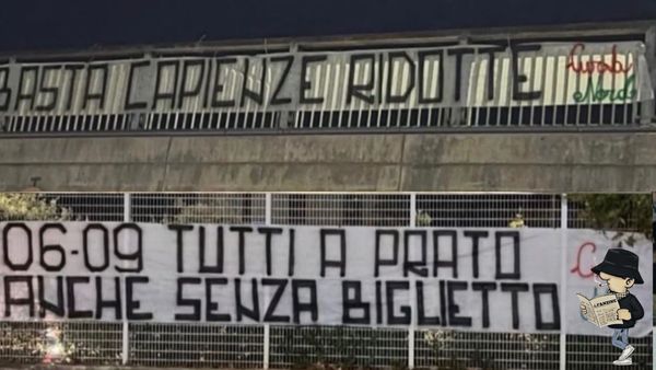Ternana, capienza ridotta a Prato.