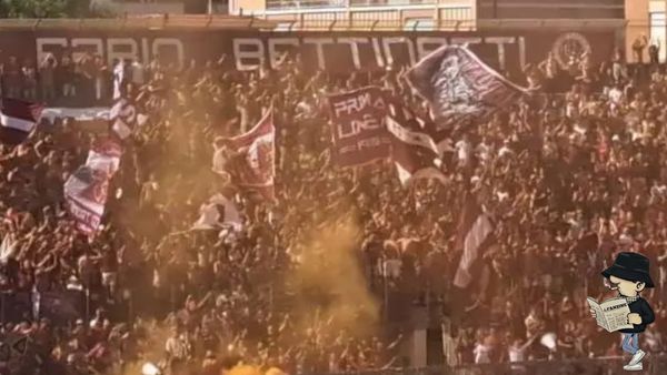 La Curva Nord in silenzio per 15 minuti.