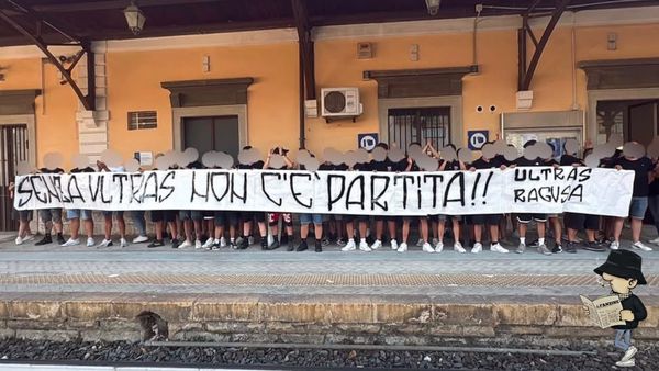Gli Ultras Modica a Ragusa nonostante i divieti.