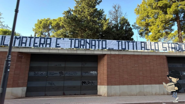 La carica degli ultras: "Il Matera è tornato!".