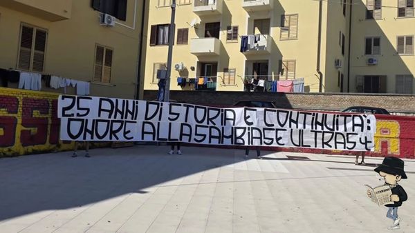 Gli Ultras Catanzaro celebrano i 25 anni degli US'01.