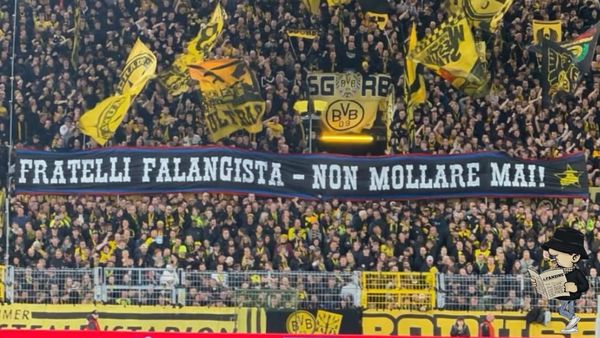 Dortmund: “Falangisti, non mollate mai”.