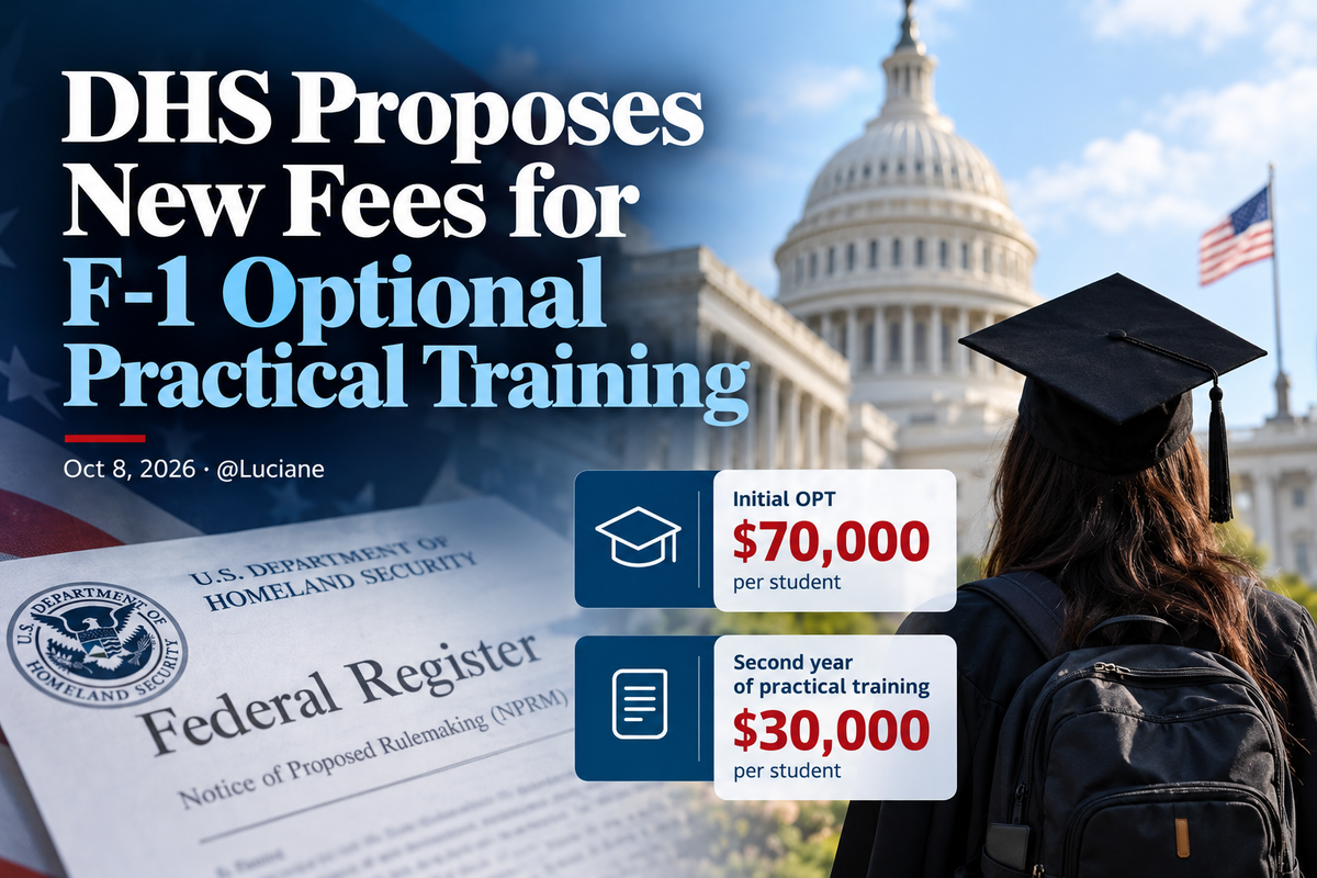 DHS Proposes New Fees for F-1 Optional Practical Training