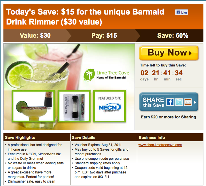 LimeTreeCoveBarmaidEversave Lime Tree Cove's Barmaid on Eversave