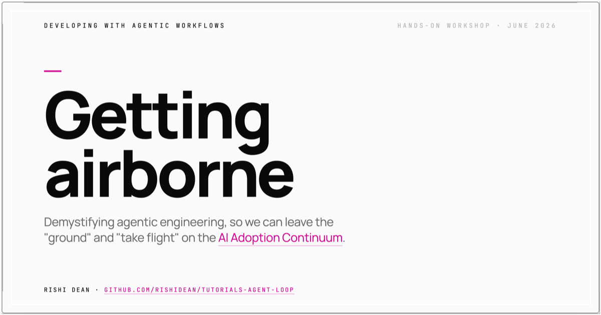 Getting Airborne — Workshop Slides