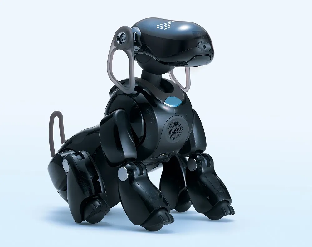 Robotic dog toy representing AI and shifting power in technology platforms