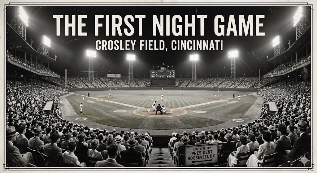 The Night the Lights Went On in Major League Baseball