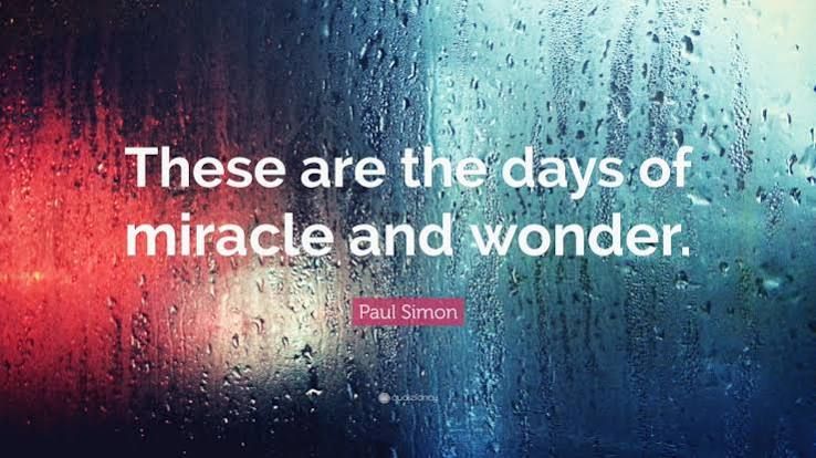 Days of Miracle and Wonder