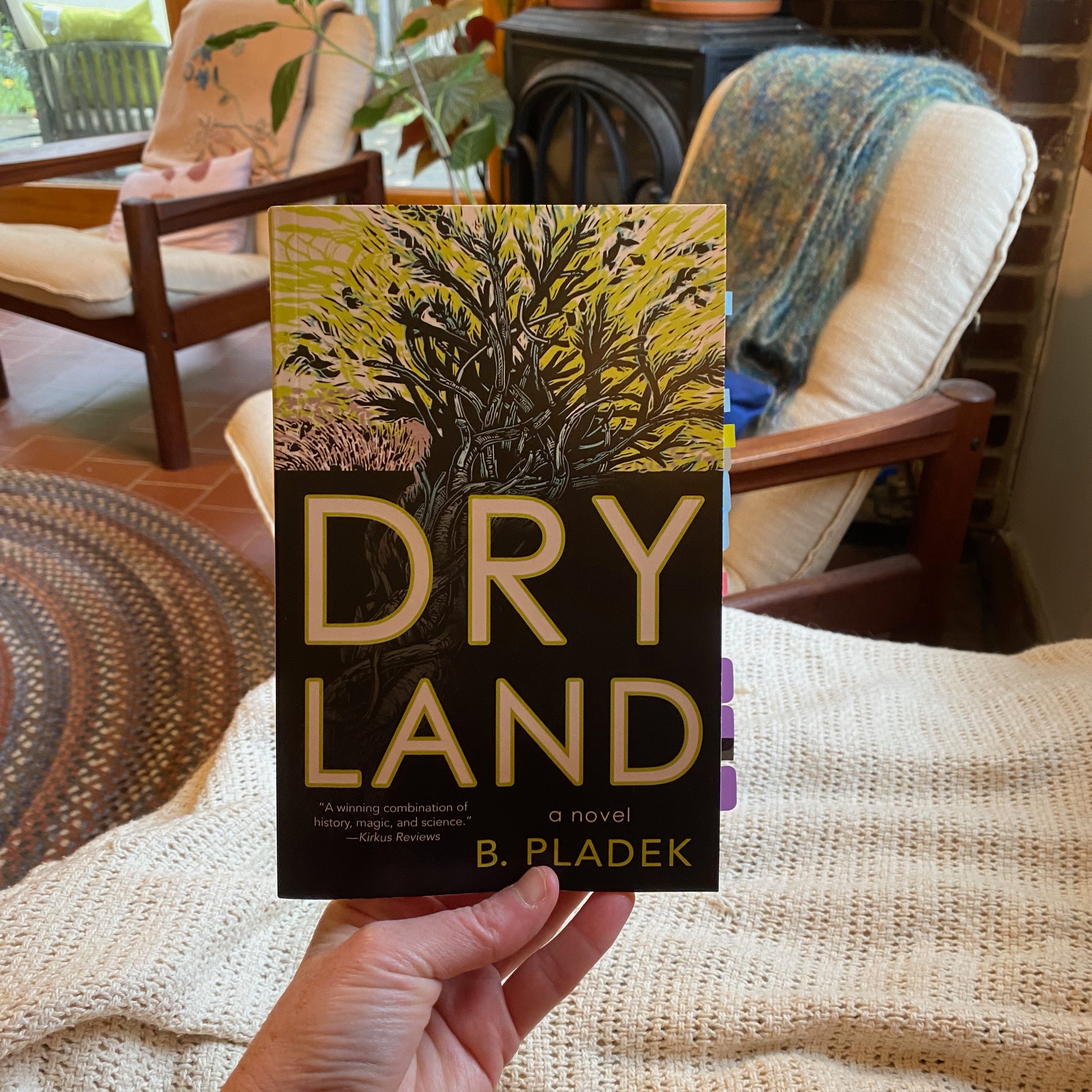 I’m holding up Dry Land in my living room.