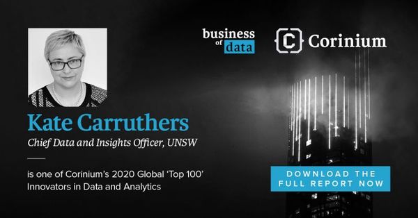 Nominated: Corinium 2020 Business of Data Top 100 Innovators in #Data and #Analytics