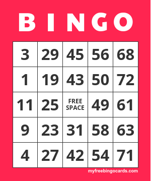 2026 Bingo Card