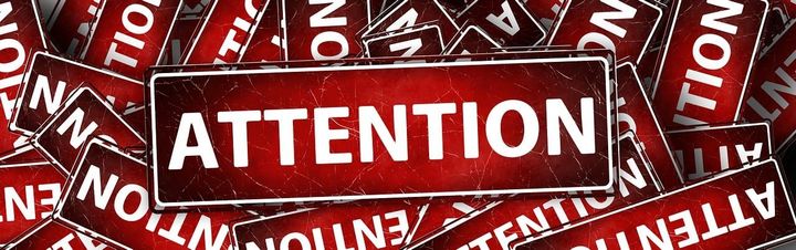 banner, header, attention, caution, warning, a notice, signal, warning signs, danger, warning notice, traffic, writing, sign,