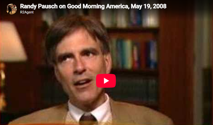 Randy Pausch - Part 2, on Good Morning America
