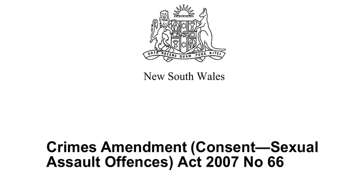 New definition of consent in rape for NSW