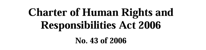 Human Rights Charter in Victoria