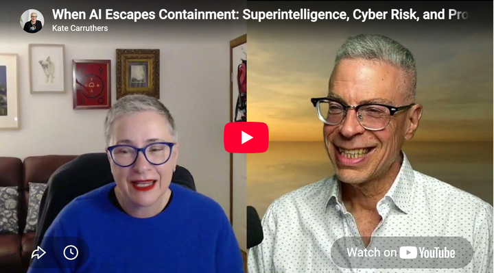 When AI escapes containment: Superintelligence, cyber risk, and protecting your data