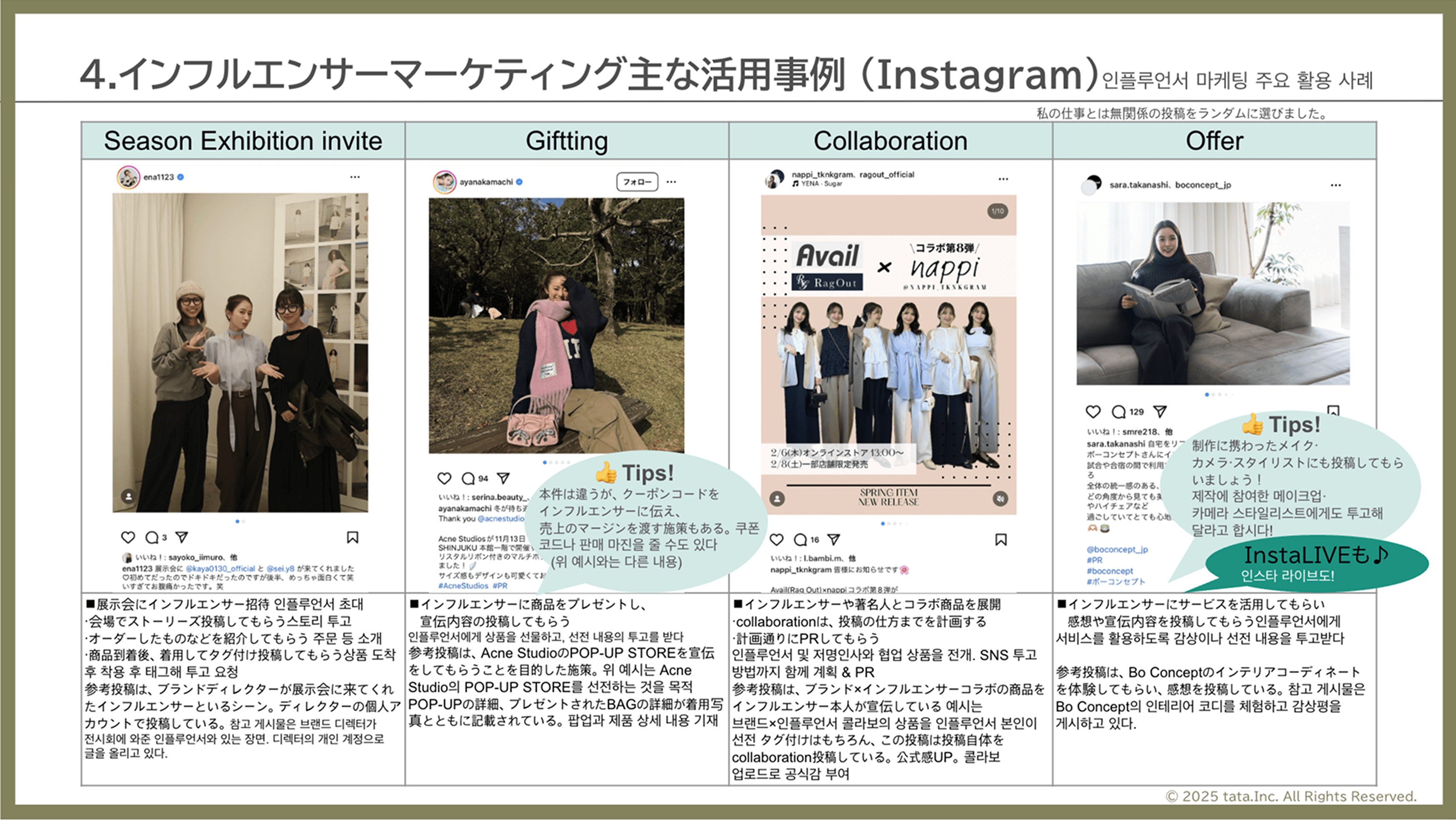 TAKEMURA MAMIKO tata inc. 대표 日本におけるSNSマーケティング 발표자료