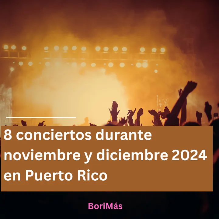 Hay una imagen de una tarima, la audiencia del concierto y el titulo del articulo.