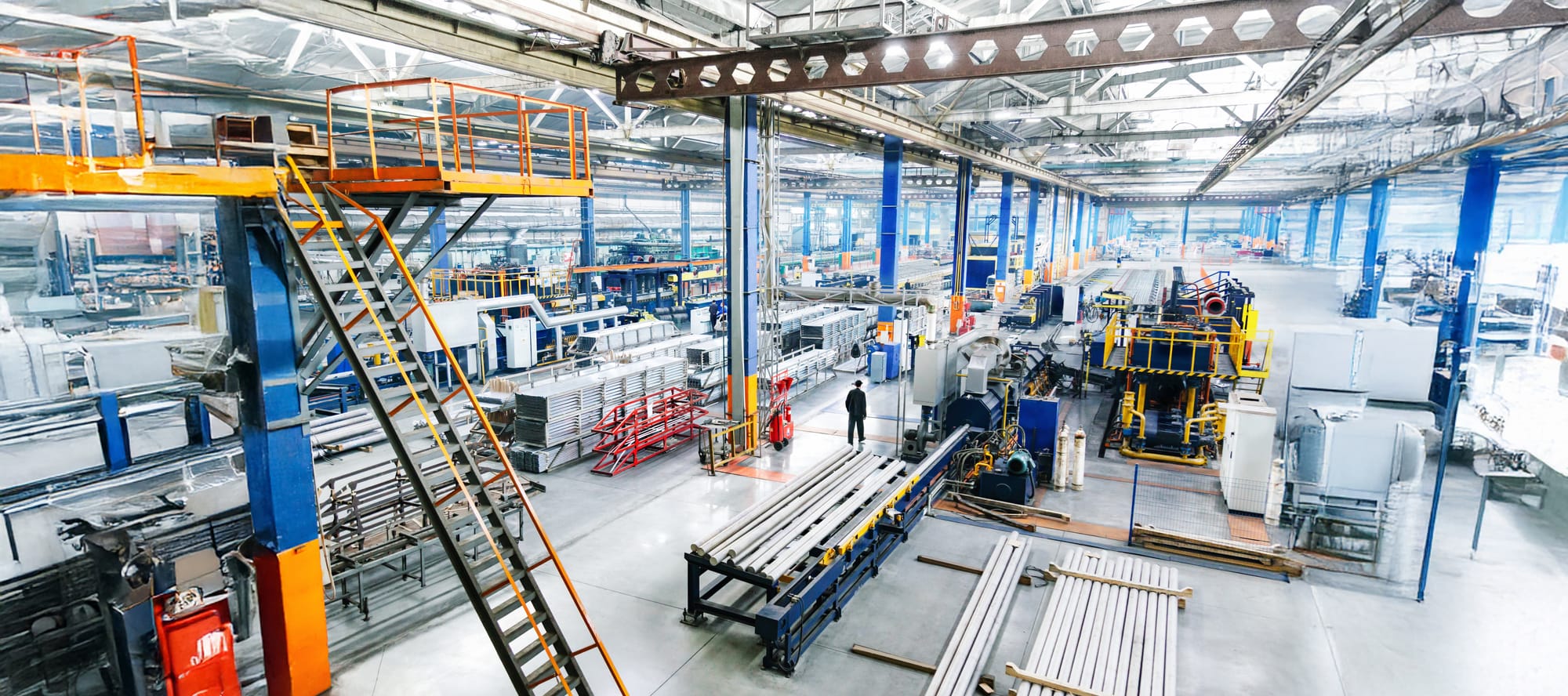 Manufacturing facility interior, production line, used manufacturing equipment, used industrial equipment