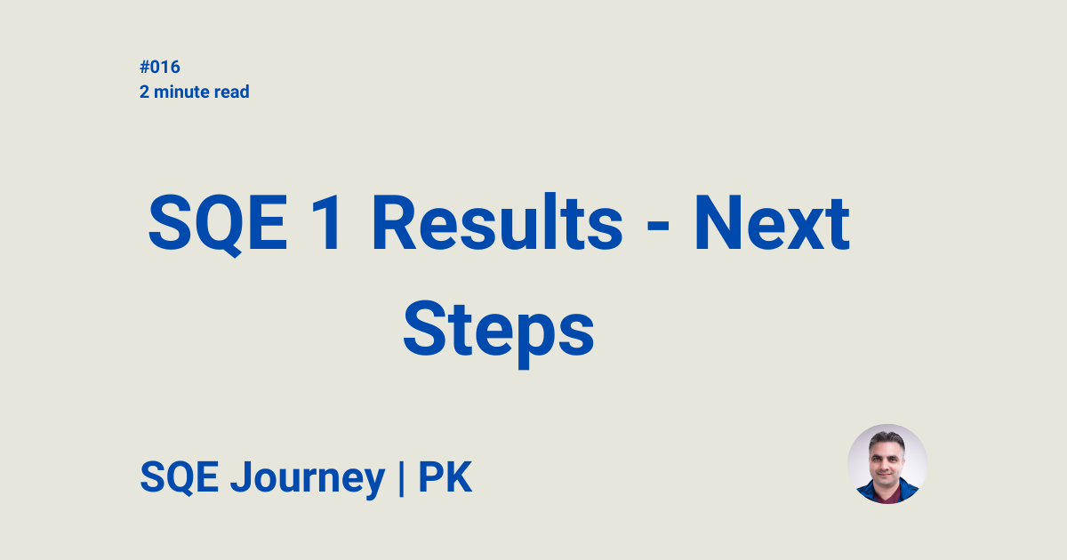 SQE Journey