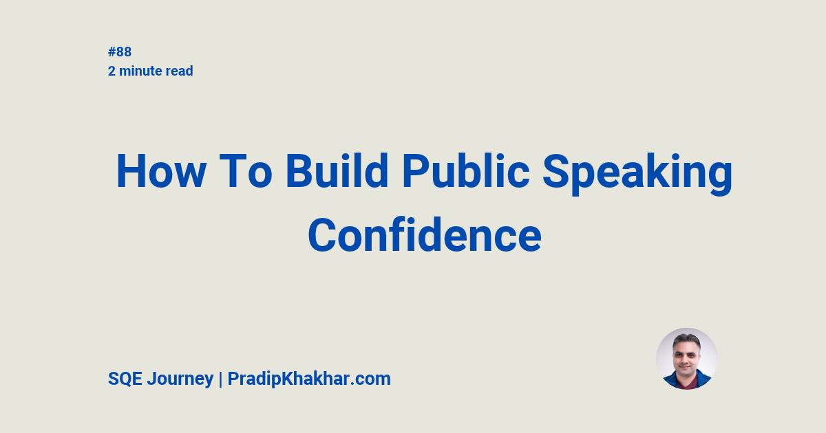 How To Build Public Speaking Confidence