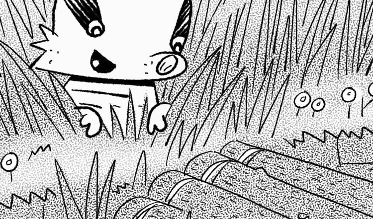 Eddie finds a raft in the swamp.