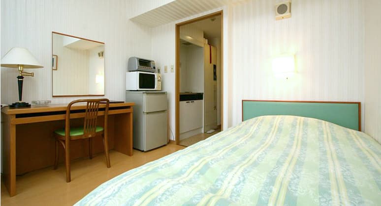Example of a Japanese short-term hotel apartment room