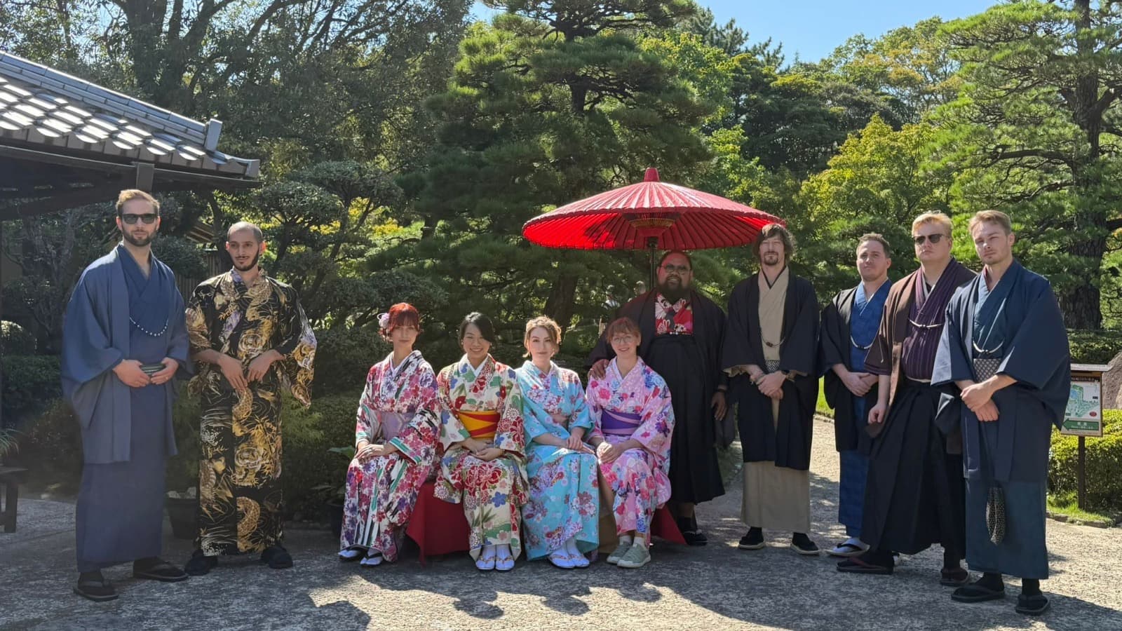Colive Fukuoka members wearing Kimonos