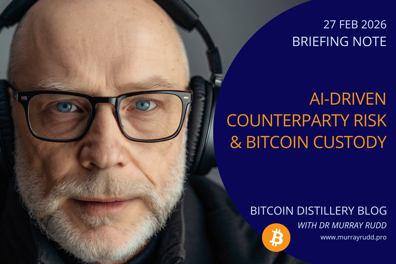 AI-Driven Counterparty Risk and the Future of Bitcoin Custody