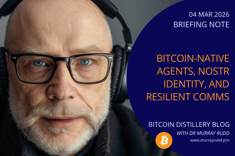 AI Agents, Nostr Identity, and Bitcoin-Native Coordination