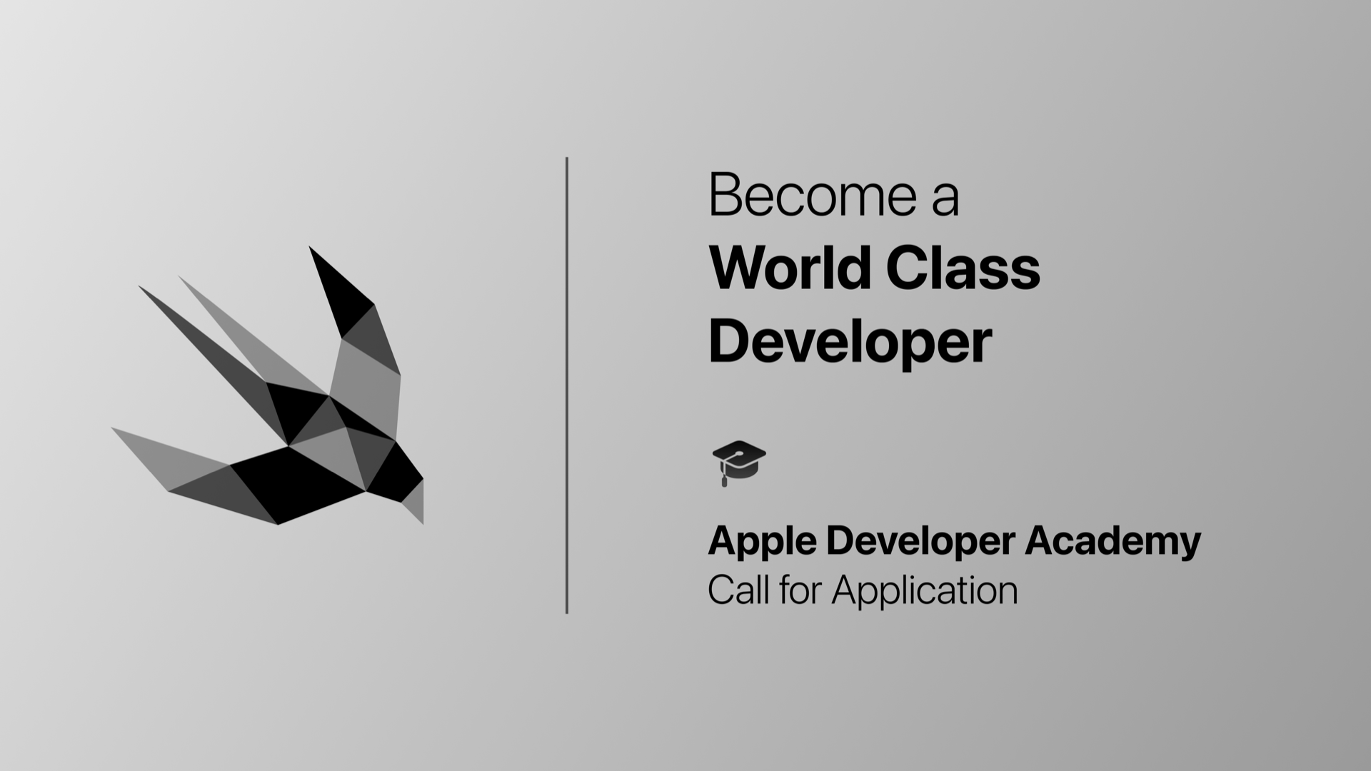 Call for Application at the Apple Developer Academy 2022