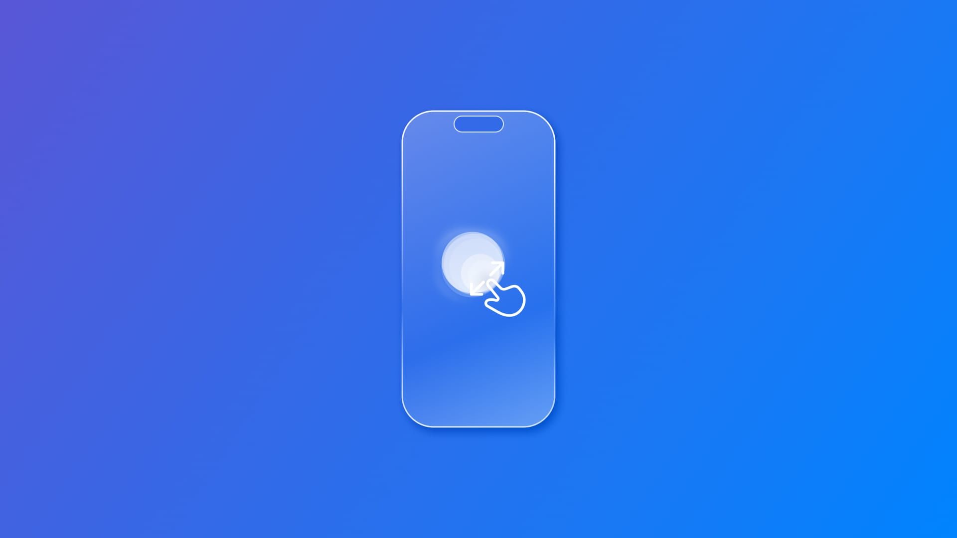 Responding to gestures: Magnifying