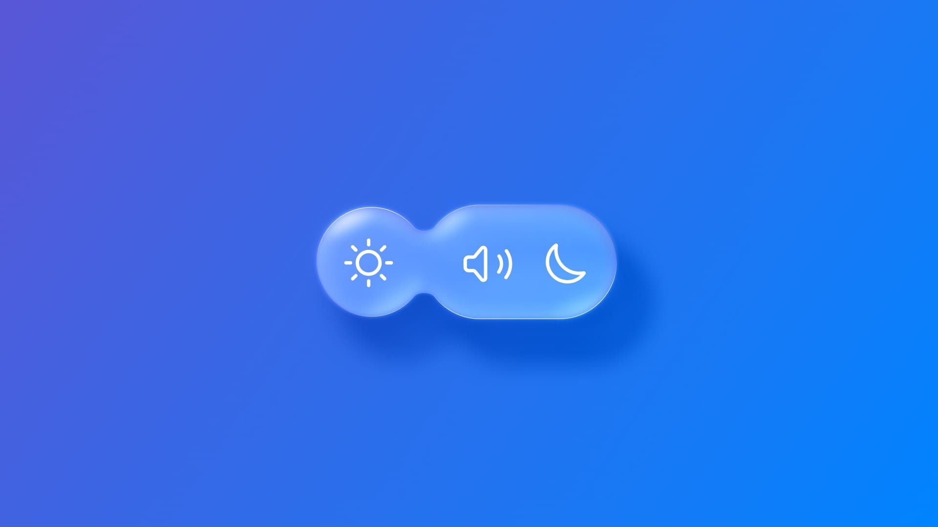 Morphing glass effect elements into one another with glassEffectID
