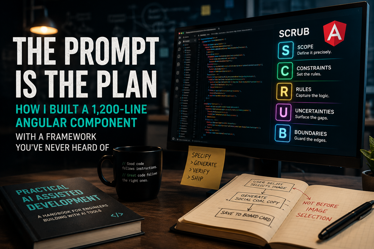 The Prompt Is the Plan: How I Built a 1,200-Line Angular Component With a Framework You've Never Heard Of