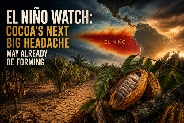 El Niño Watch: Cocoa’s Next Big Headache May Already Be Forming