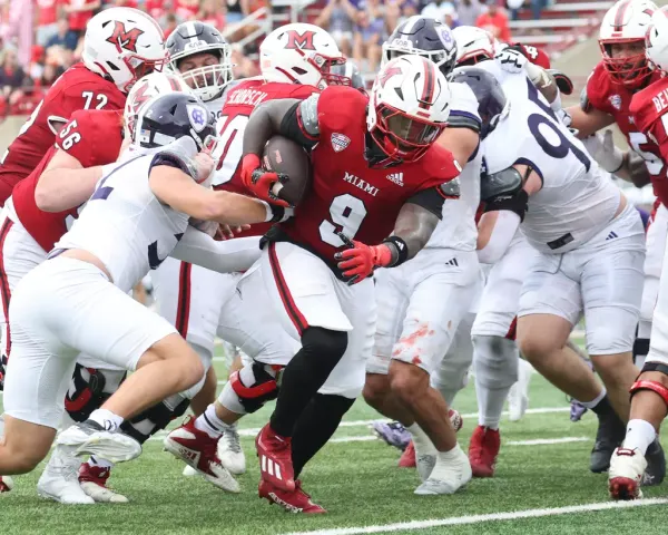 Miami conquers Holy Cross 45-7 in home opener